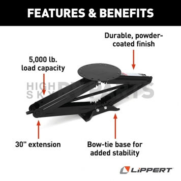 Lippert Components Leveling Jack - 6000 Pounds Single - 285332-3