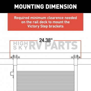Lippert Components Victory Series 3 Manual Fold-Up RV Entry Step - 2023024500-3