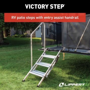 Lippert Components Victory Series 4 Manual Fold-Up RV Entry Step - 2023024501-9