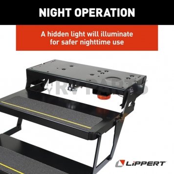 Lippert Components Series 25 RV Triple Electric Folding Entry Step - 365837-7