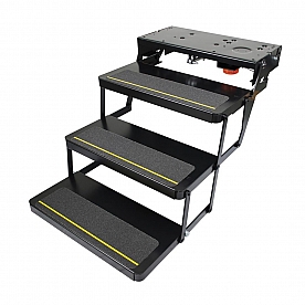 Lippert Components Series 25 RV Triple Electric Folding Entry Step - 3658373
