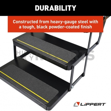 Lippert Components Series 25 RV Triple Electric Folding Entry Step - 3658373-6