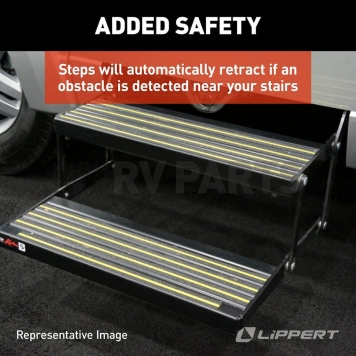 Lippert Components Series 23 RV Triple Electric Folding Entry Step - 3694042-5