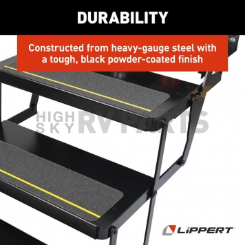 Lippert Components Series 23 RV Triple Electric Folding Entry Step - 3694042-6