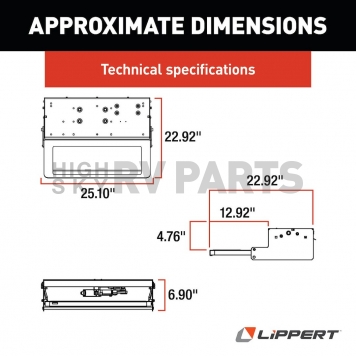 Lippert Components Electric Single Entry Step - 371136-6