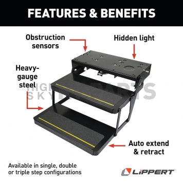Lippert Components 2 Electric Folding Entry Step - 3722615-2