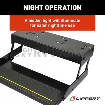 Lippert Components Series 38 Single Electric Folding Step - 3723383-5