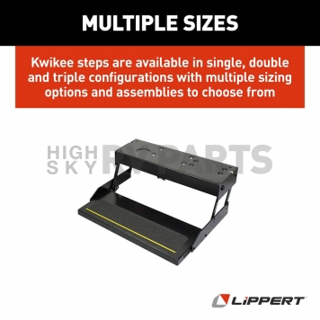 Lippert Components Series 39 Single Electric Folding Step - 3724742-9