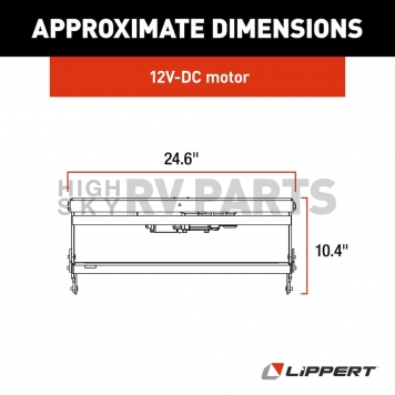Lippert Components Series 39 Single Electric Folding Step - 3724742-3