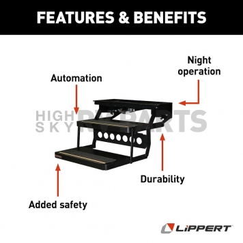 Lippert Components Platinum Double Electric Folding Steps - 372558-4