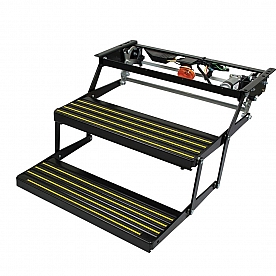 Lippert Components Revolution Double Electric Folding Steps - 3725791