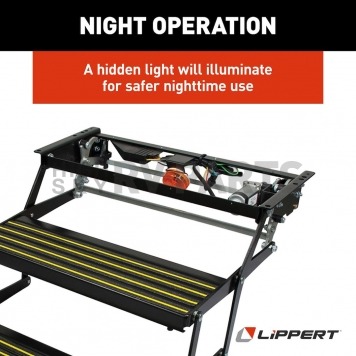 Lippert Components Revolution Double Electric Folding Steps - 3725791-4