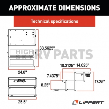 Lippert Components Series 40 Double Electric Folding Step - 3726892-7