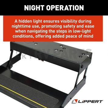 Lippert Components Series 28 Single Electric Folding Step - 3747452-5