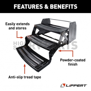 Lippert Components RV Manual 3 Folding Entry Step - 432687-2