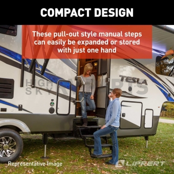 Lippert Components RV Manual 3 Folding Entry Step - 432687-3