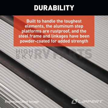 Lippert Components Alumi-Tread 4 Manual Folding Step - 432698-8