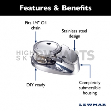 Lewmar Windlass V700 Vertical Mount - 6670011108-312-4