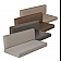 Lippert Components Thomas Payne Back And Seat Dinette Cushion - Brown Vinyl - 2024043912