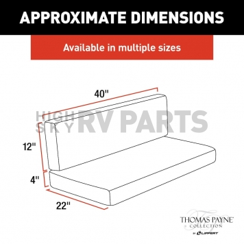 Lippert Components Thomas Payne Back And Seat Dinette Cushion - Norlina Vinyl - 2021100494-2