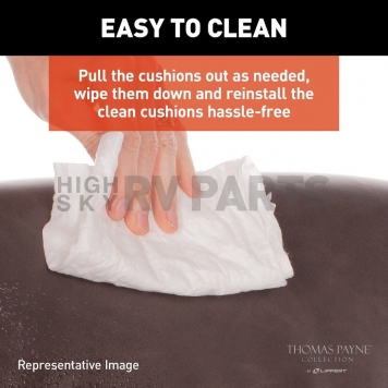 Lippert Components Thomas Payne Back And Seat Dinette Cushion - Norlina Vinyl - 2021100494-7