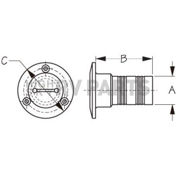 Sea Dog Boat Deck Stainless Steel Filler Cap 351320-1-1