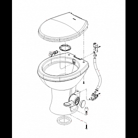 Dometic 400 Series RV Toilet White - 9610008275