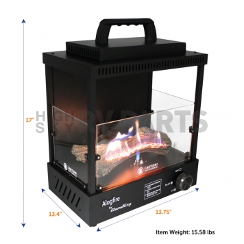 Flame King Alogfire LP Gas Fireplace Insert FK-ALF-P1A1-4