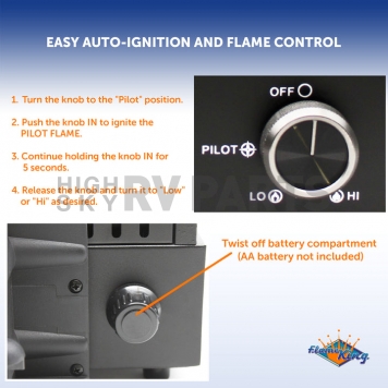 Flame King Alogfire LP Gas Fireplace Insert FK-ALF-P1A1-5