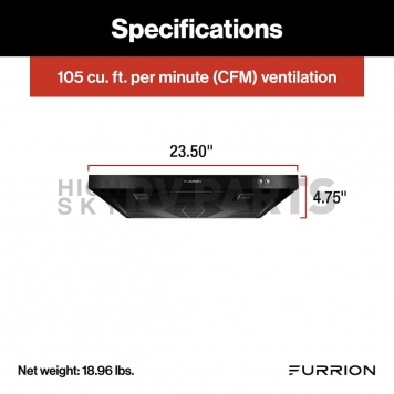 Furrion Stainless Steel Stove Vent Hood FHO23SACRV-BL-1