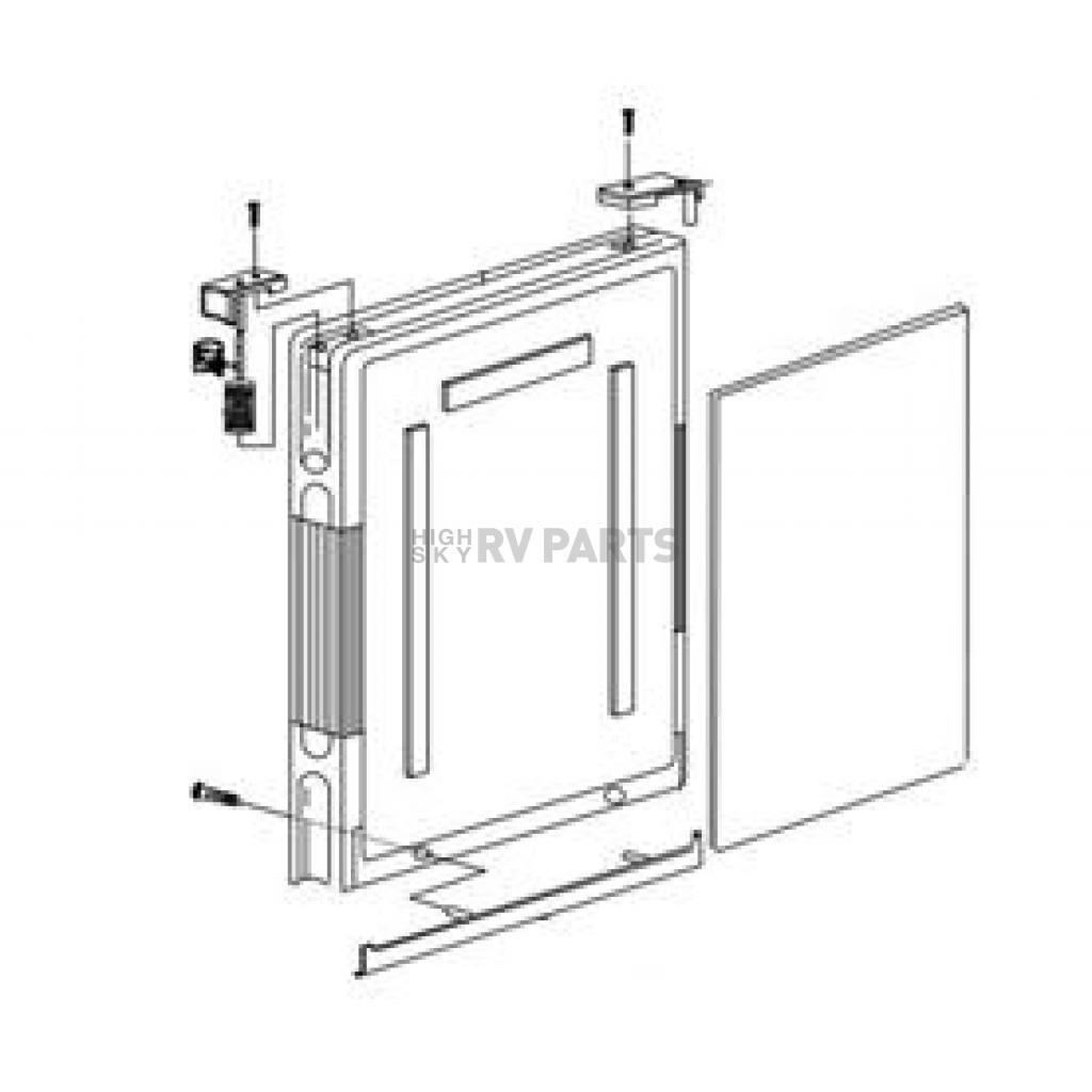 Norcold Refrigerator Door 16004414008
