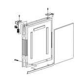 Norcold Refrigerator Door - Black Stainless Steel - 16004414008