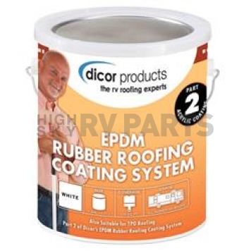 Dicor Corp. Roof Coating Rubber 1 Gallon White - RP-SELRC-1