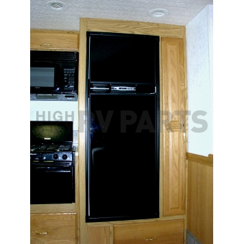 Norcold Refrigerator 1200 Series Door Panel - Black Acrylic - N1200L-1