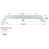 Icon Fender Skirt For Fleetwood  Wilderness/ Prowler 69-1/2 Inch 11-3/8 Inch  White 01627
