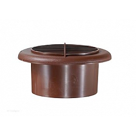 RV Designer Heating Cooling Register Round Walnut - H805