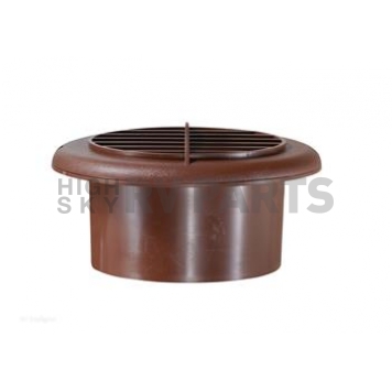 RV Designer Heating Cooling Register Round Walnut - H805