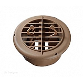 RV Designer Heating Cooling Register Round Beige - H810