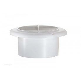 RV Designer Heating Cooling Register Round White - H820