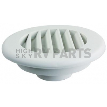 JR Products Heating/ Cooling Register - Round Polar White - HV2PW-A