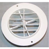 Valterra Heating/ Cooling Register - Round White - 3840WH
