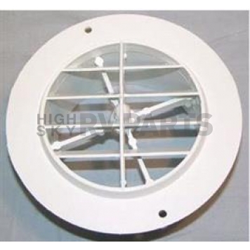 Valterra Heating/ Cooling Register - Round White - 3840WH