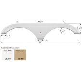 Icon Fender Skirt For Dutchmen  Classic/ Sport/ Denali/ Four Winds 66 Inch 9-1/4 Inch  White 01788