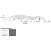 Icon Fender Skirt For Keystone s/ Including Raptor 108-1/8 Inch   White 01673