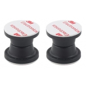 AP Products Door Holder Rubberized Magnet Black - Set of 2 -  013-09802