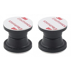 AP Products Door Holder Rubberized Magnet Black - Set of 2 -  013-09802