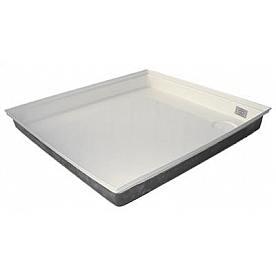 Icon Shower Pan - 27 inch x 24 inch  - Polar White - 00461