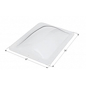 Icon Rectangular Skylight 18 Inch x 26 Inch - White - Set Of 6 - 14268