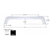 Icon Fender Skirt For Forest River  Salem 72 Inch 13-3/8 Inch Black 14172