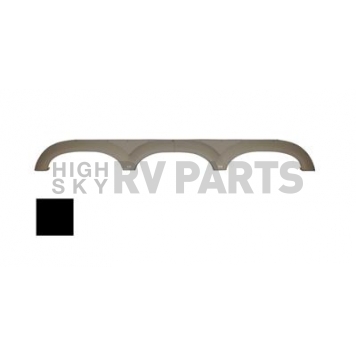 Icon Fender Skirt For Keystone s, Including Redwood By Crossroads 114 Inch 13-1/4 Inch Black 14344